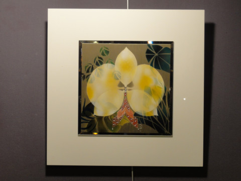 L'orchidée jaune - 50 x 50cm